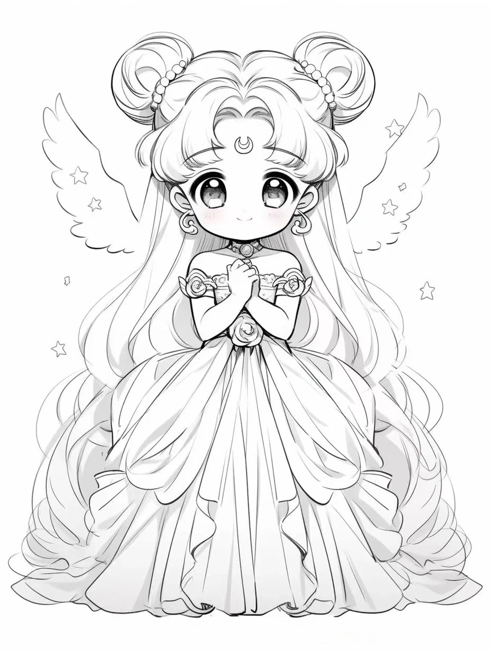 ý tưởng vẽ vẽ thiên thần anime độc đáo