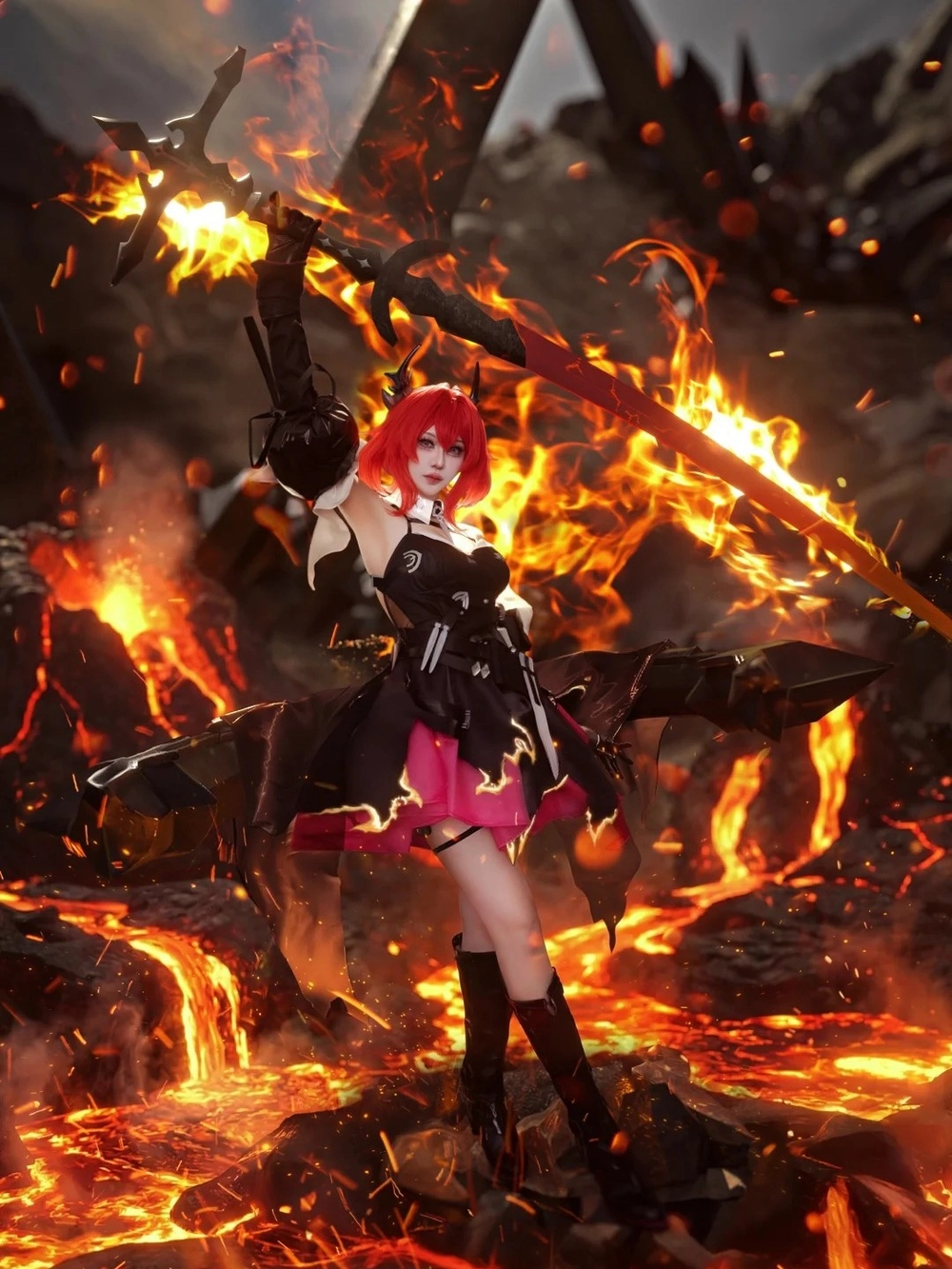 Laevatain Cosplay hình ảnh rõ nét