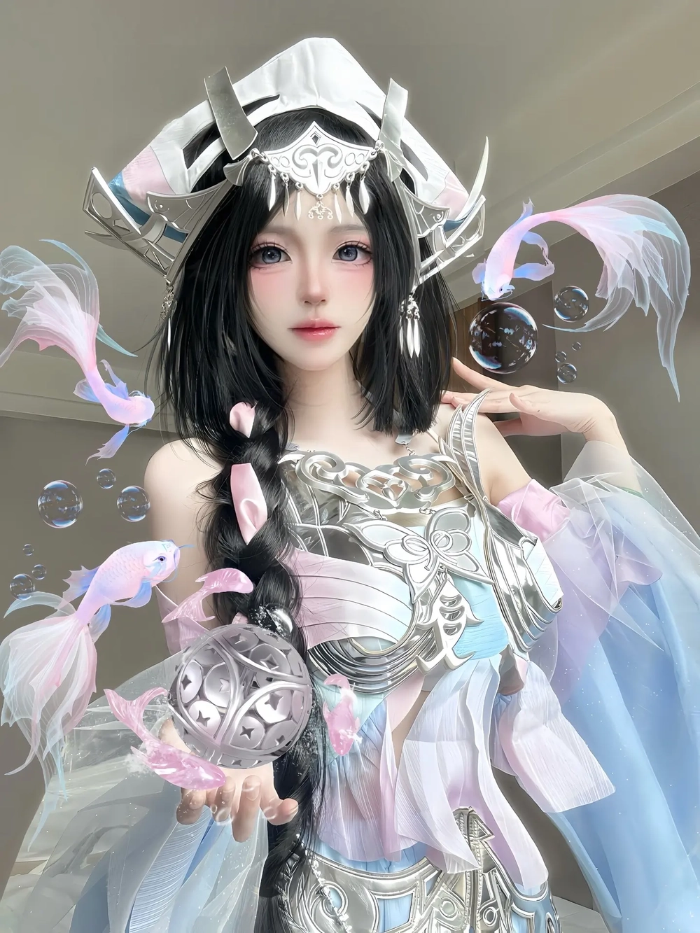 ảnh gái xinh cosplay ngoài trời tự nhiên