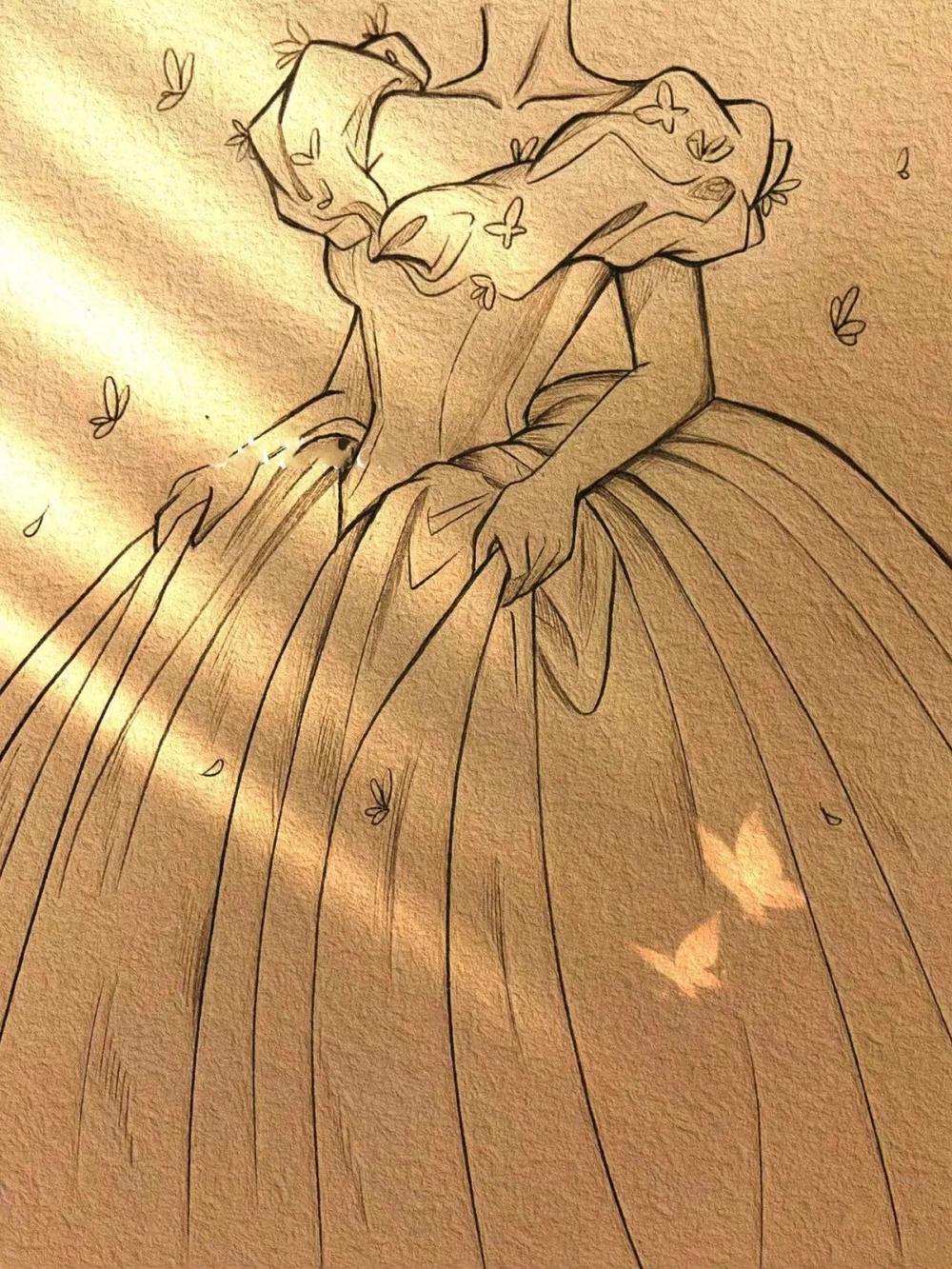 ảnh vẽ anime cô dâu và hoa cưới xinh xắn