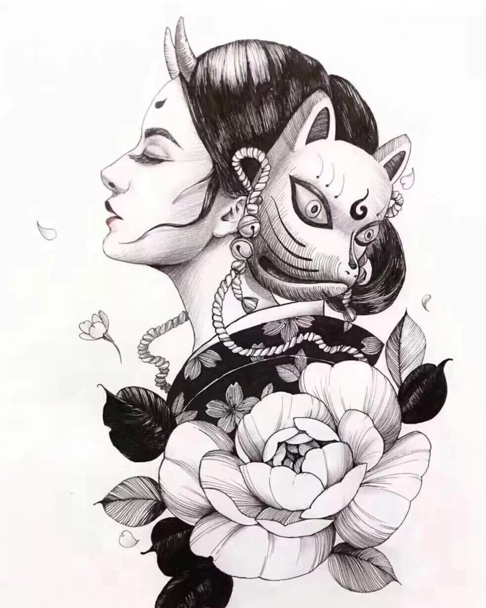 ảnh vẽ anime kimono tone màu pastel