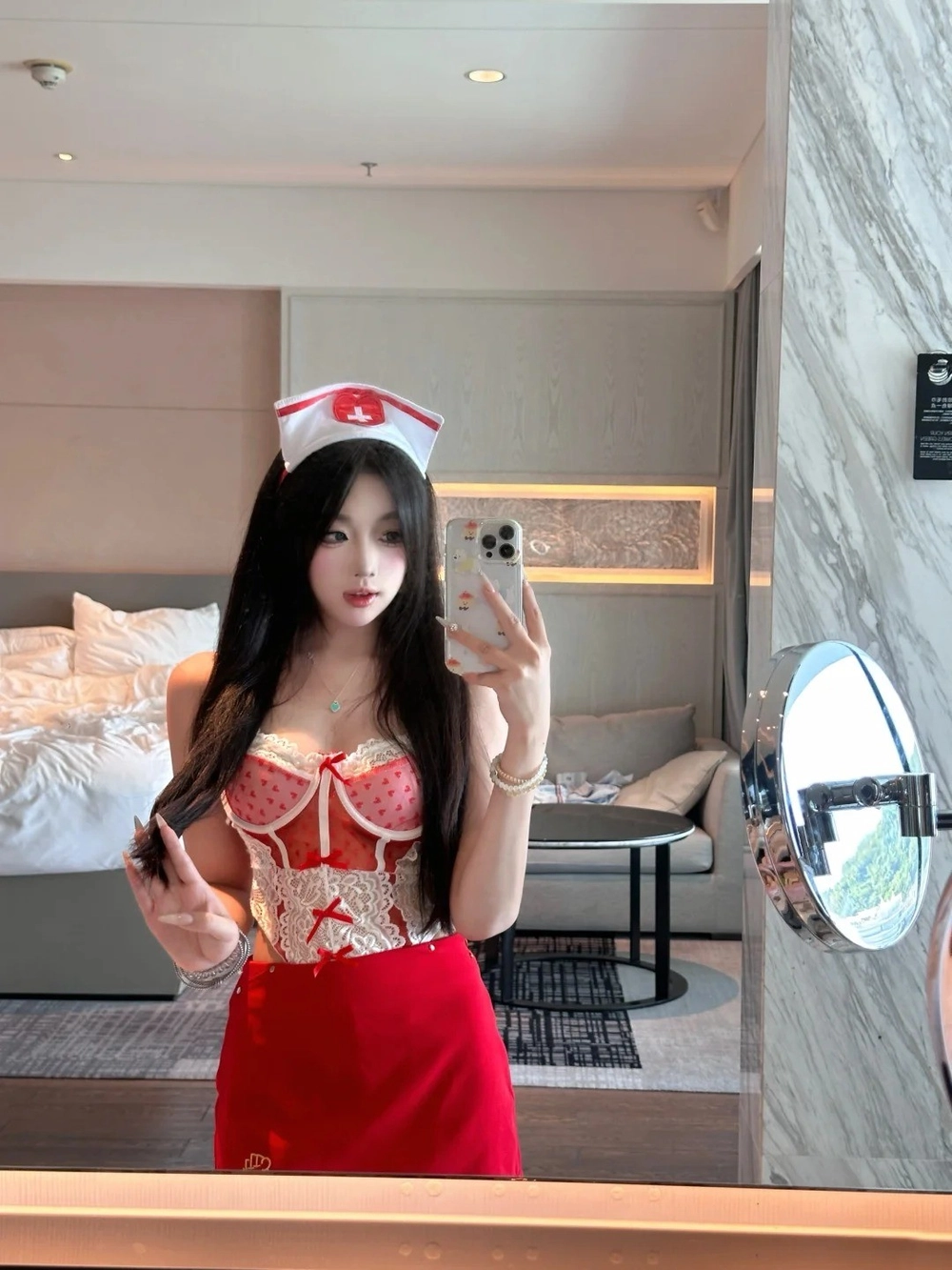 ảnh y tá cosplay nghệ thuật studio