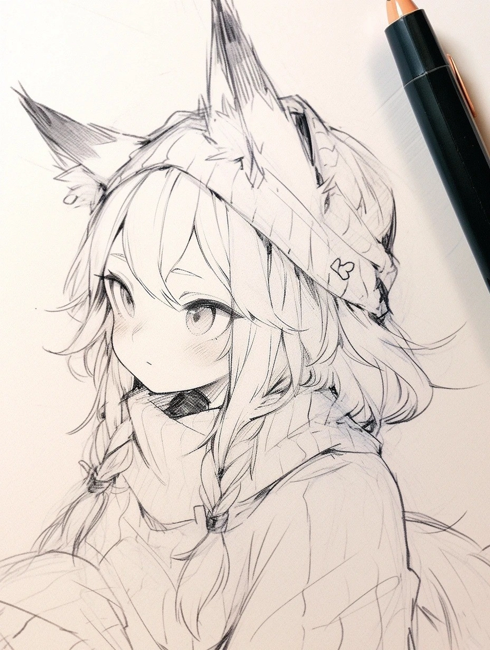 fan art vẽ hồ ly anime cực chất