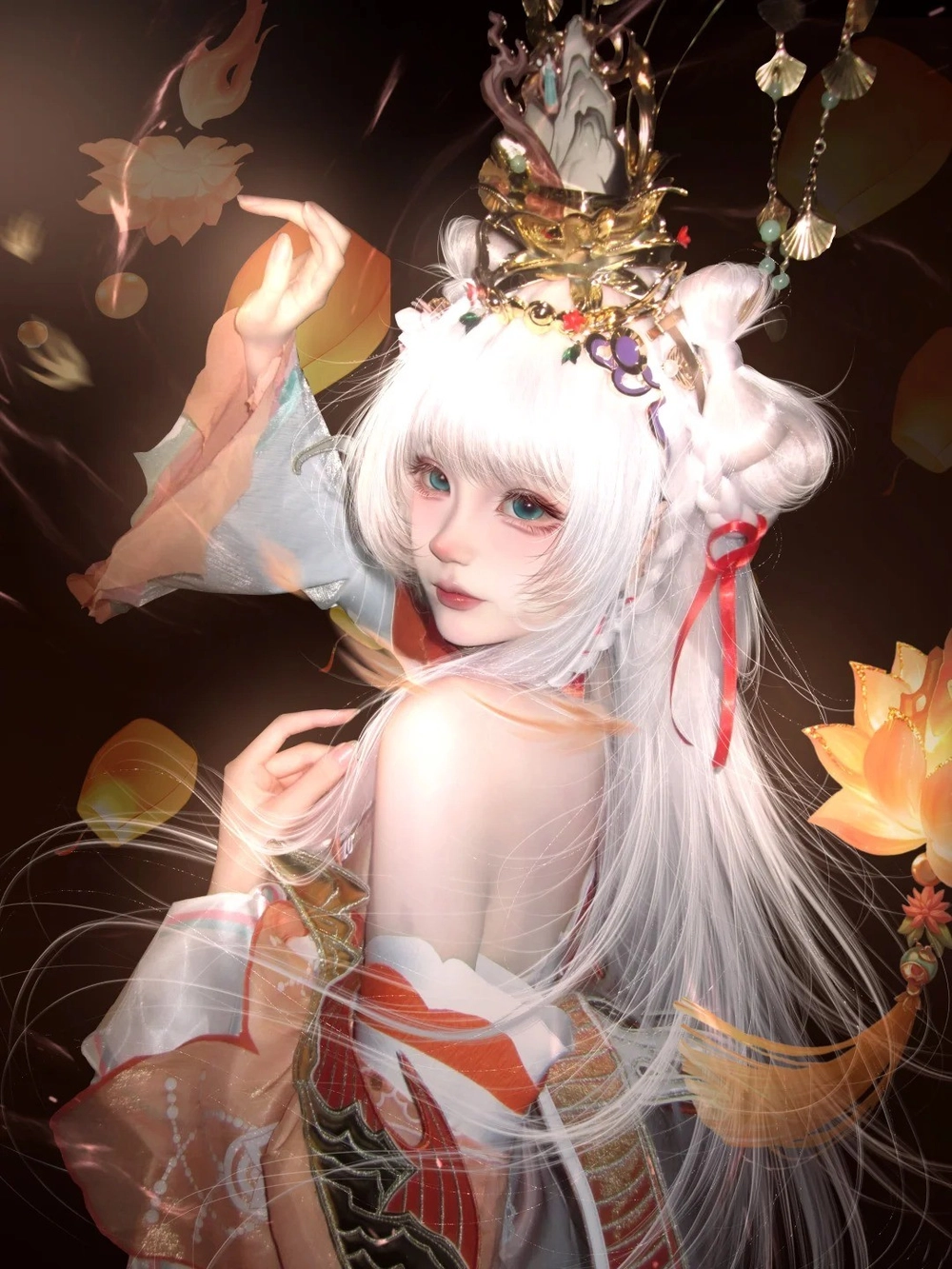 gái cosplay anime tạo hình dễ thương
