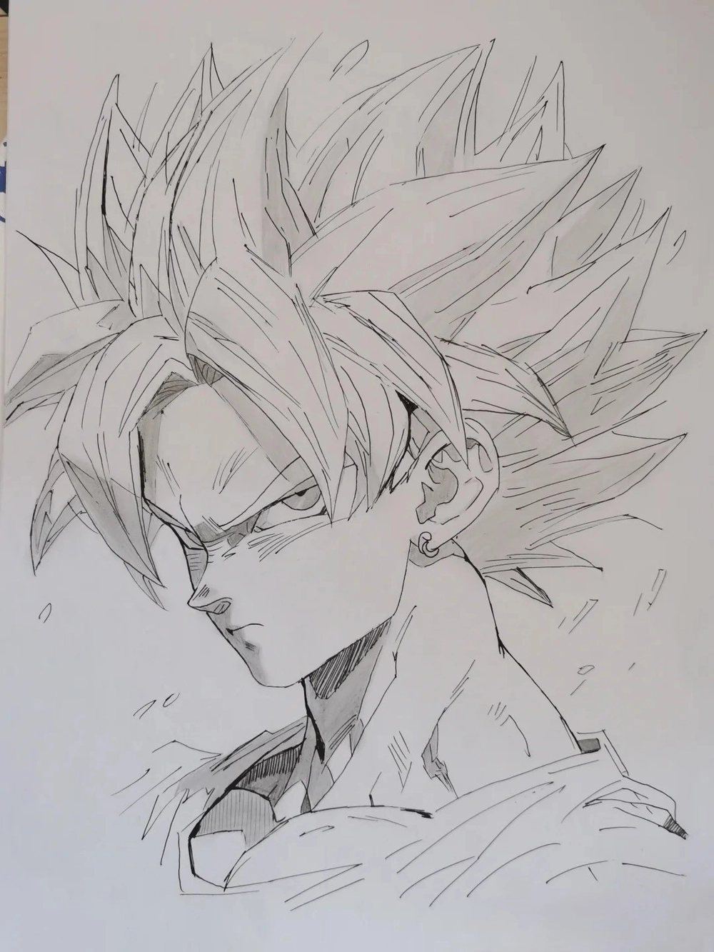 hình ảnh vẽ anime goku đẹp sắc nét