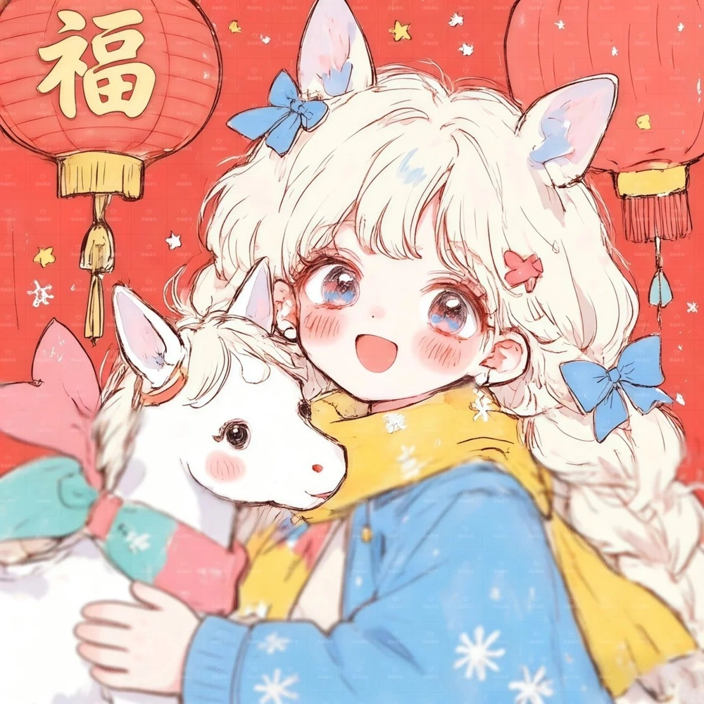 hình vẽ tranh đề tài ngày tết phiên bản anime