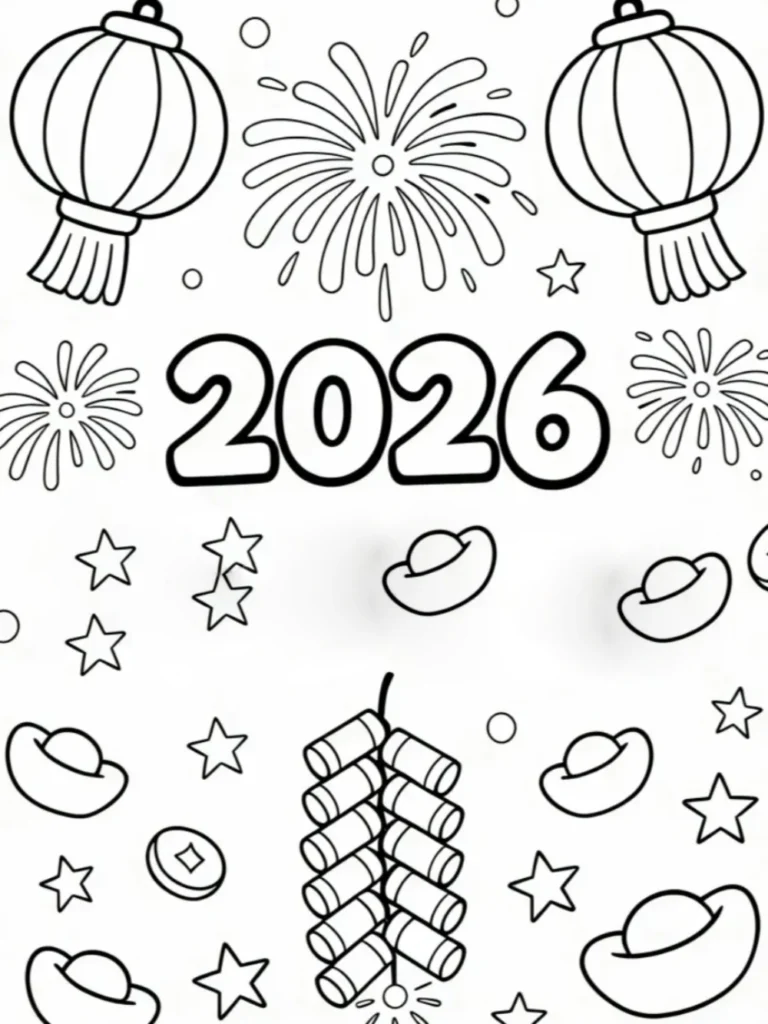 hình vẽ tranh ngày tết anime nghệ thuật