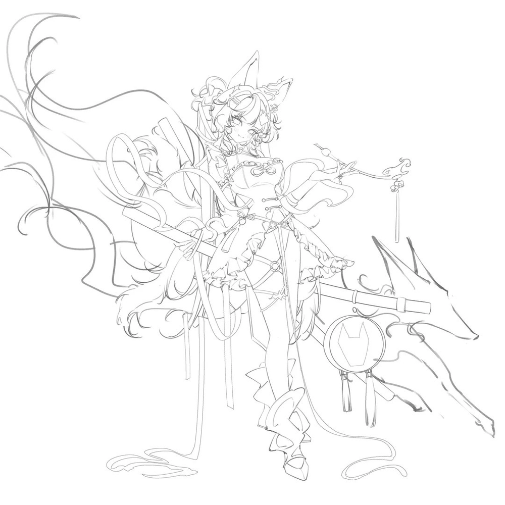 hướng dẫn nhanh vẽ hồ ly anime đơn giản