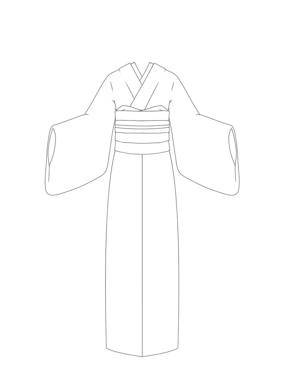 kimono anime ảnh vẽ nghệ thuật độc đáo