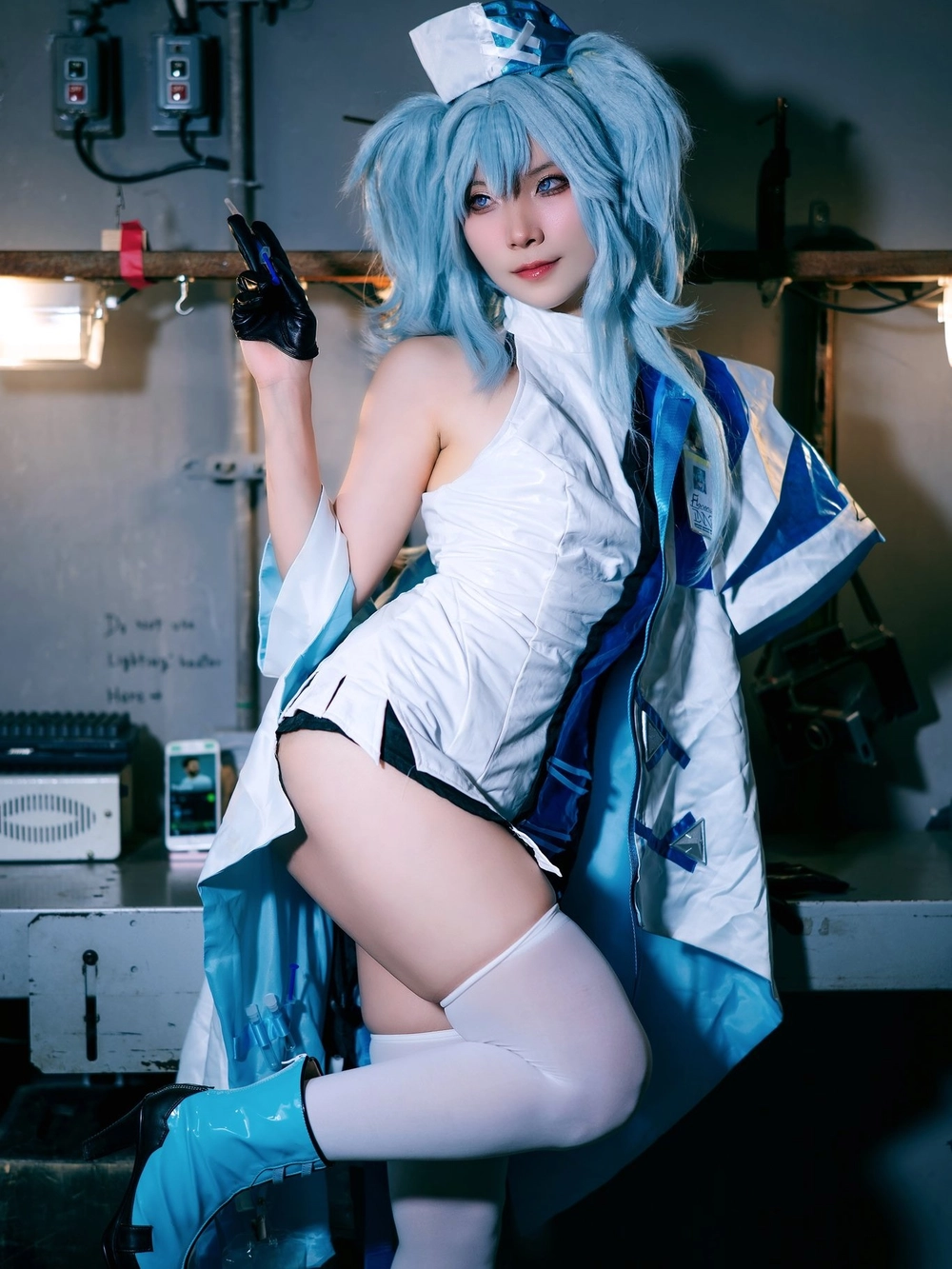 set đồ ngủ cosplay y tá gợi cảm