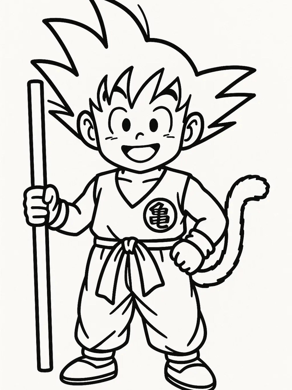 vẽ anime goku bằng bút chì nghệ thuật