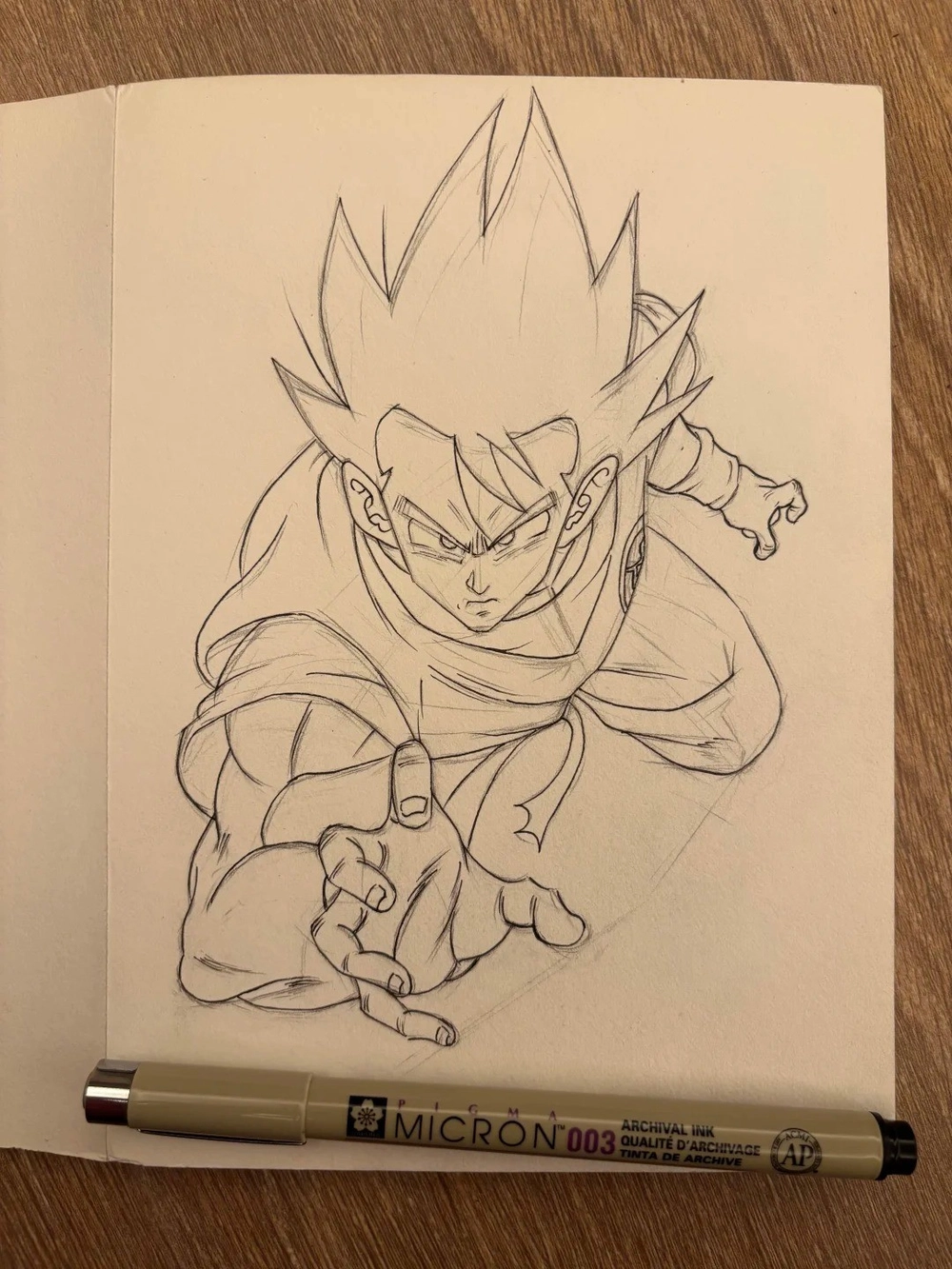 vẽ anime goku full HD sắc nét