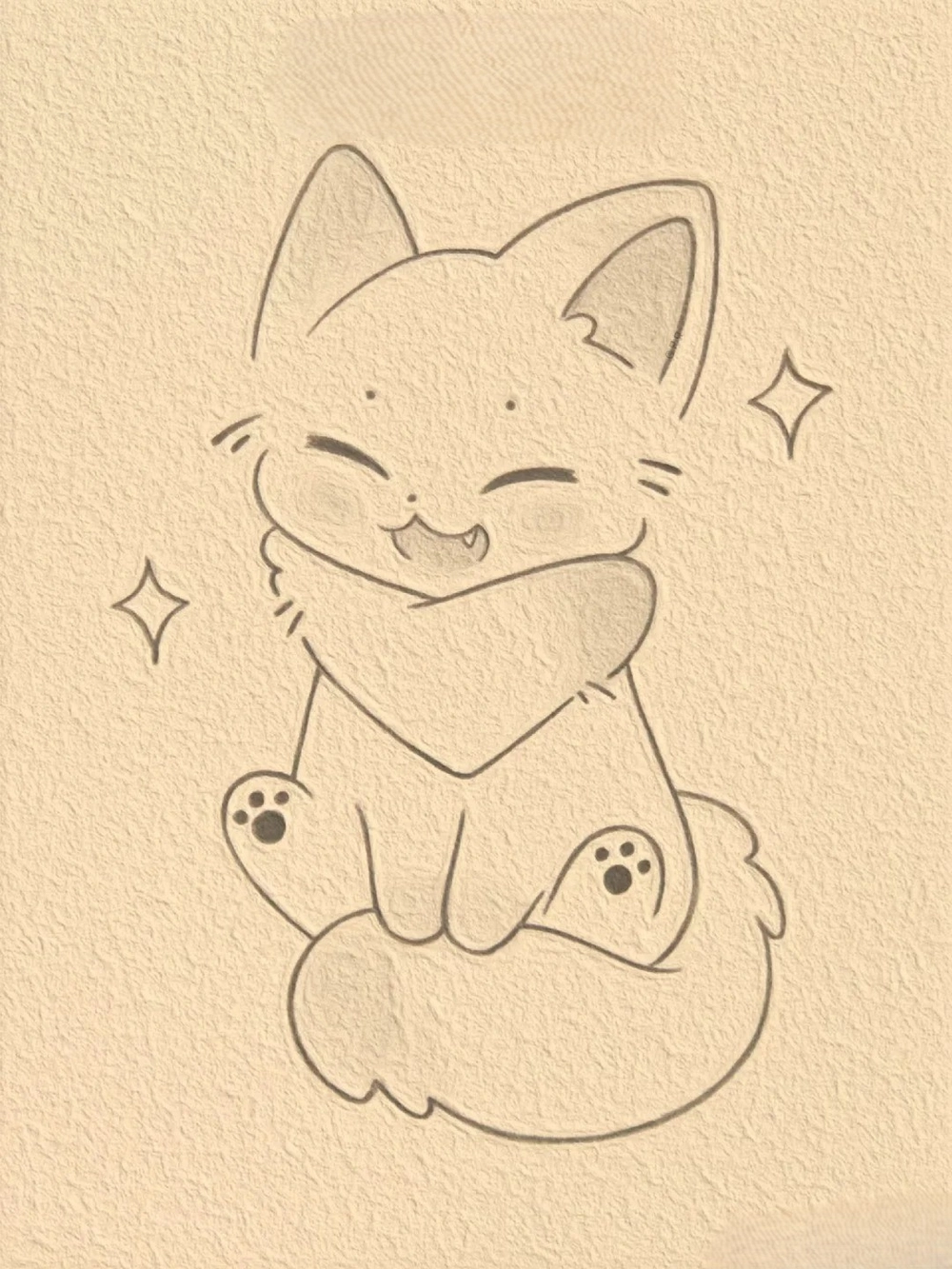 vẽ anime hồ ly 9 đuôi huyền bí