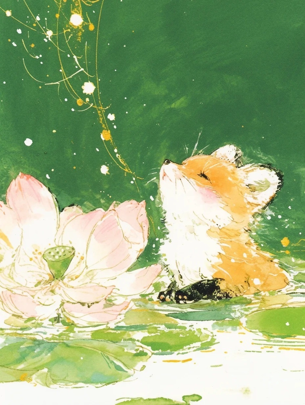 vẽ anime hồ ly hiệu ứng ma thuật