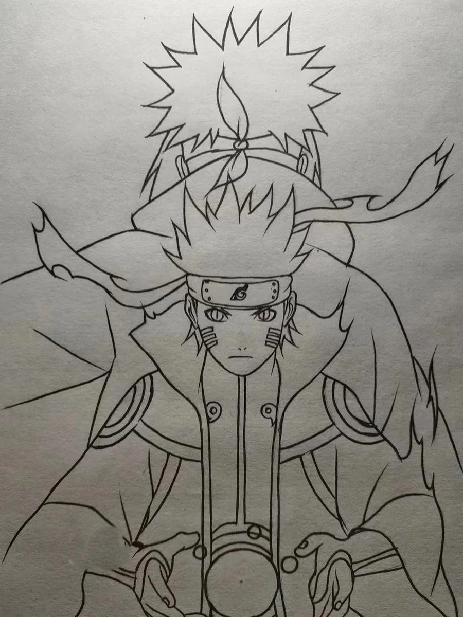 vẽ naruto anime phong cách chì