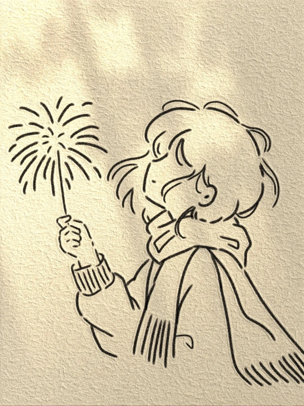 vẽ tranh anime chủ đề tết đẹp