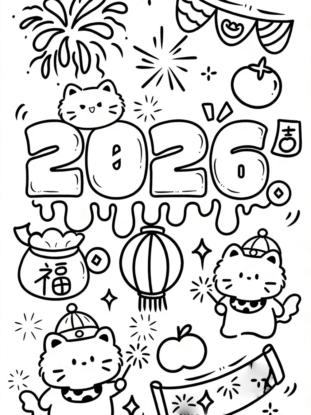 vẽ tranh anime ngày tết truyền thống