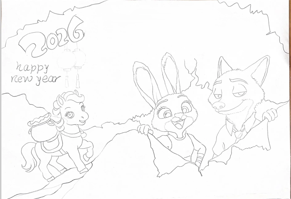 vẽ tranh chủ đề ngày tết anime đẹp