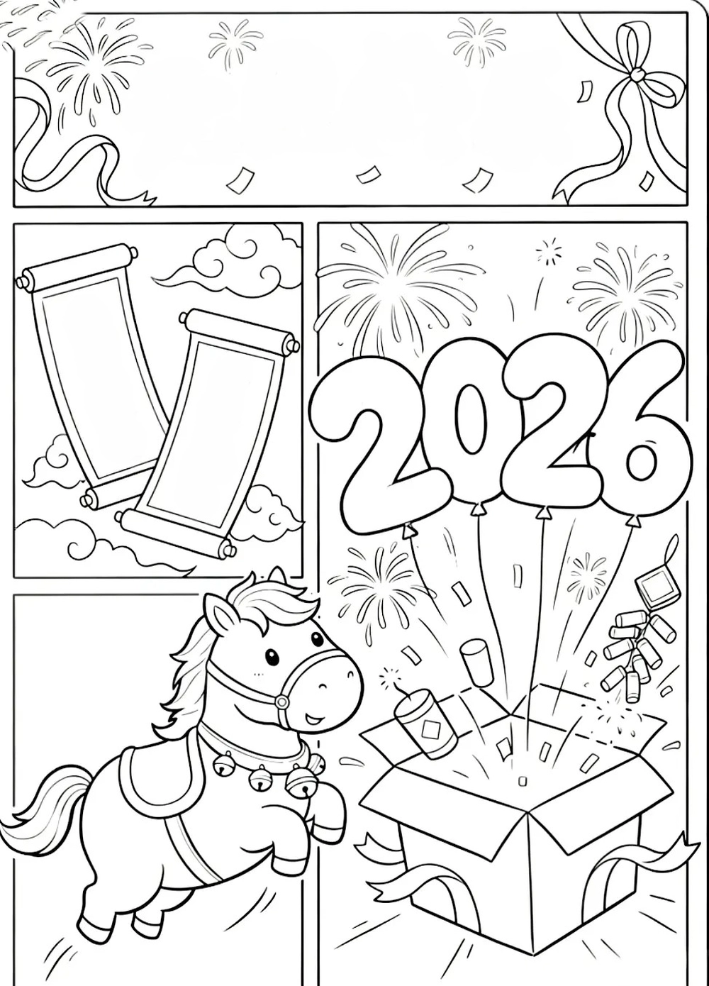 vẽ tranh đề tài ngày tết phiên bản anime đẹp