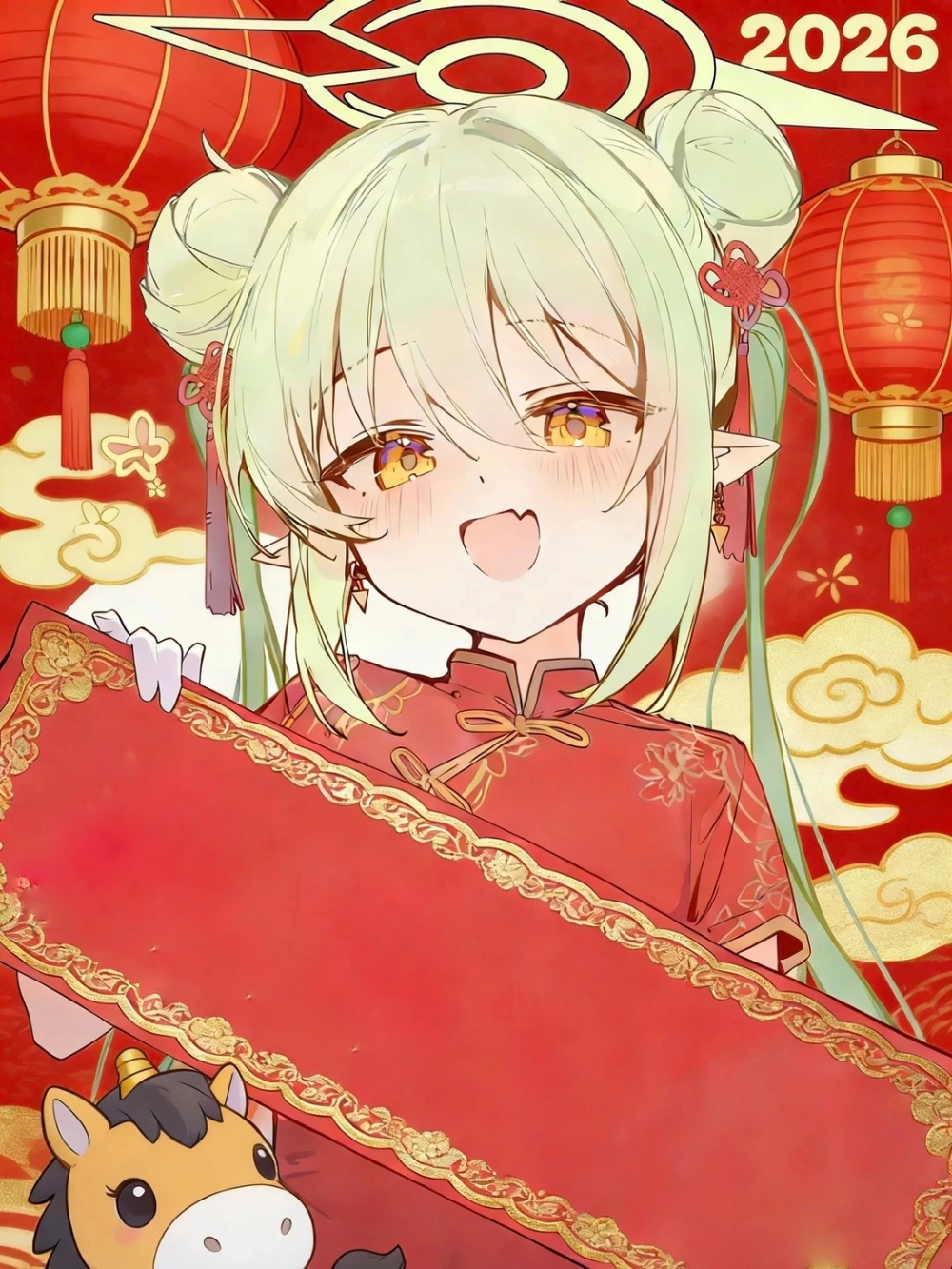 vẽ tranh ngày tết anime phong cách nhật