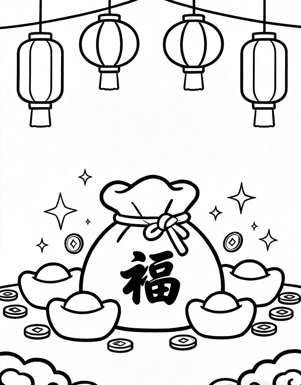 vẽ tranh phiên bản anime đề tài ngày tết