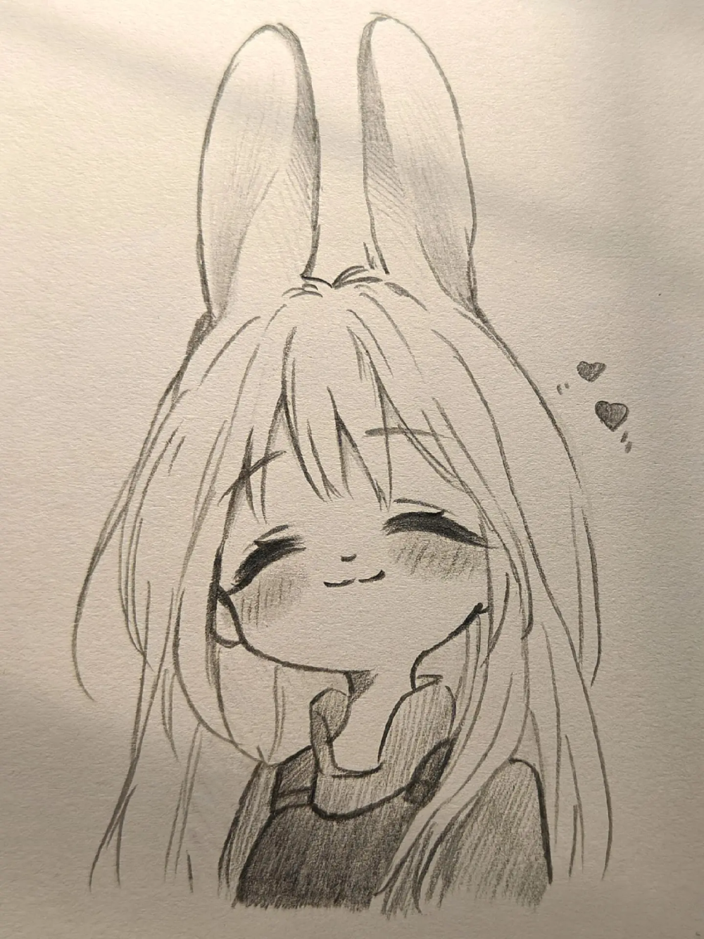 Vẽ anime thỏ manga dễ thương