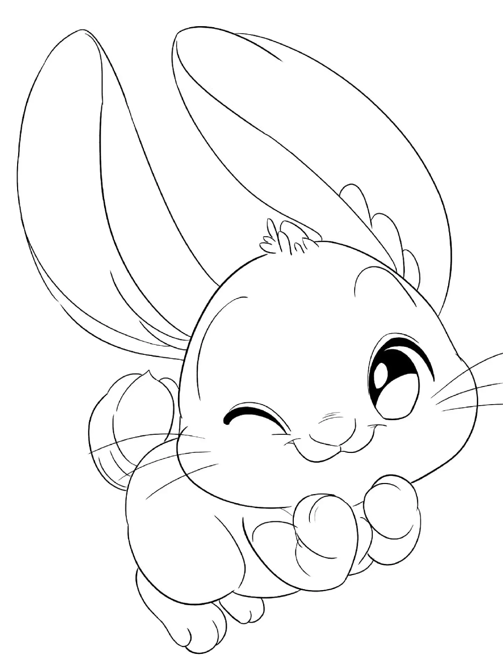 Vẽ anime thỏ manga đơn giản