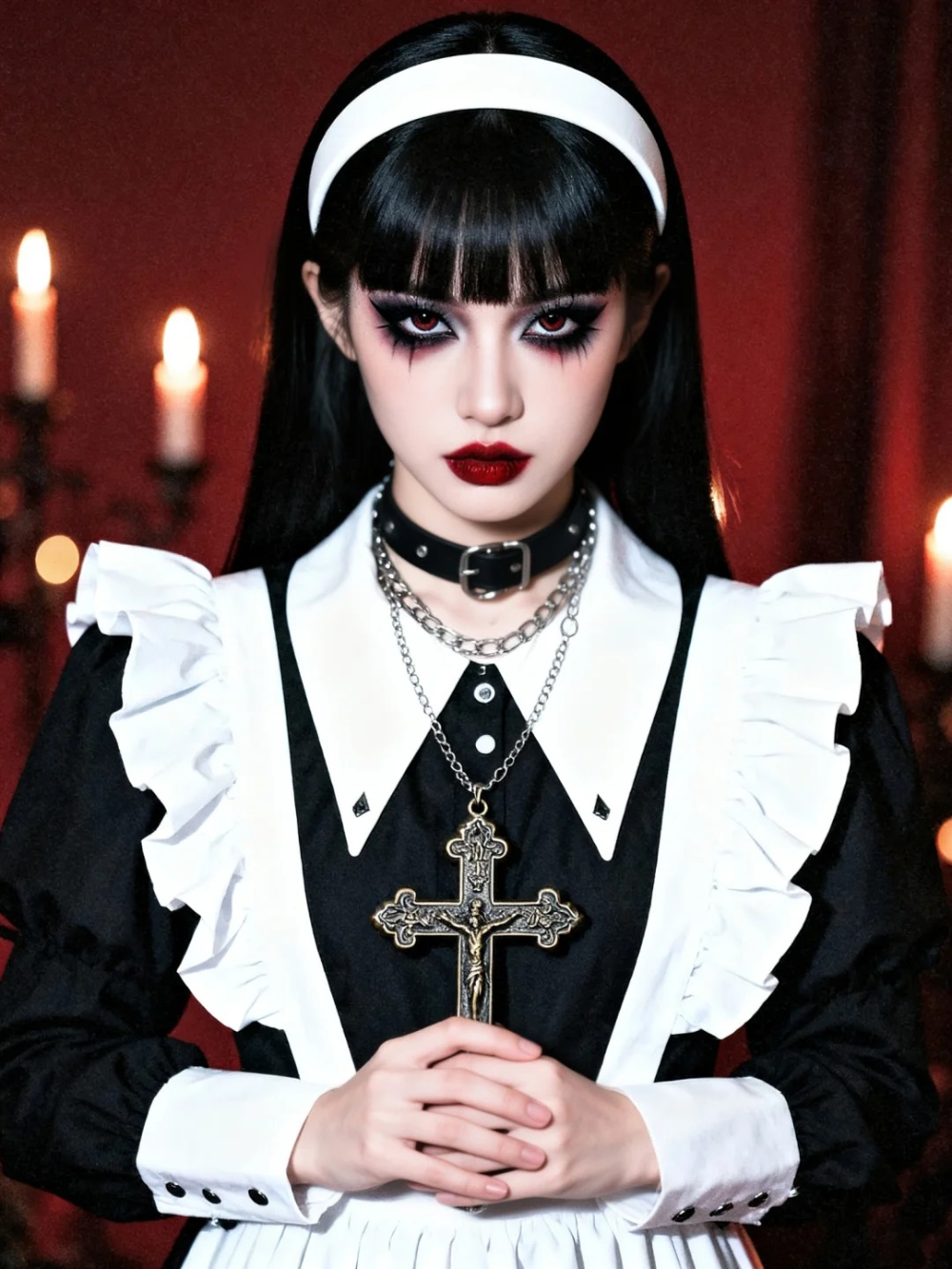 ảnh cosplay nữ tu concept mới lạ