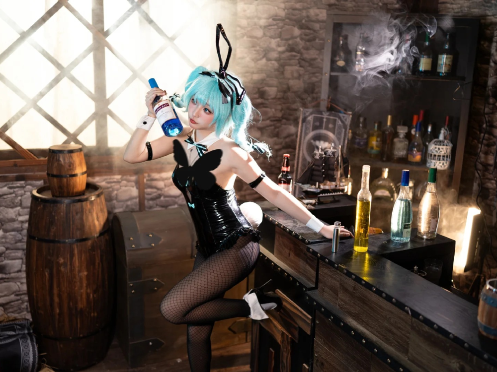 ảnh gái xinh cosplay thỏ đen gái xinh nổi bật