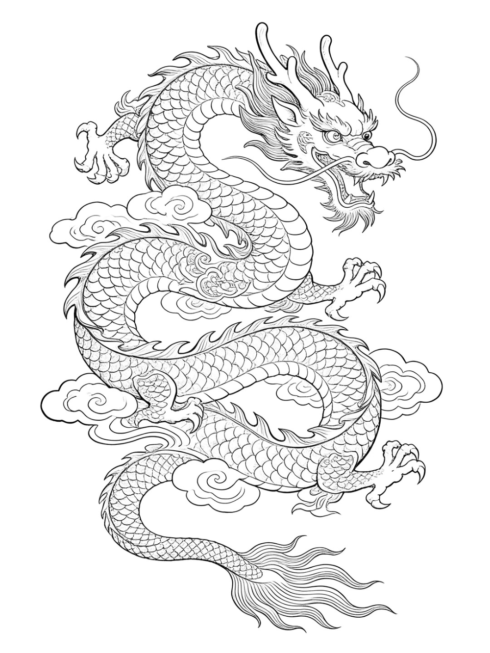 ảnh hình vẽ rồng anime đẹp