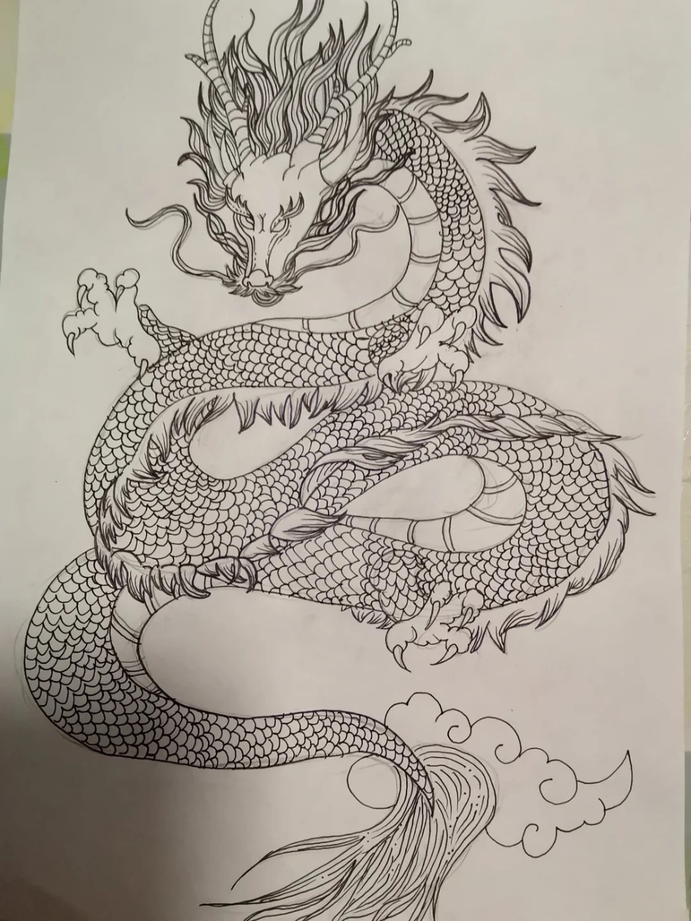 cách vẽ rồng anime đơn giản dễ vẽ