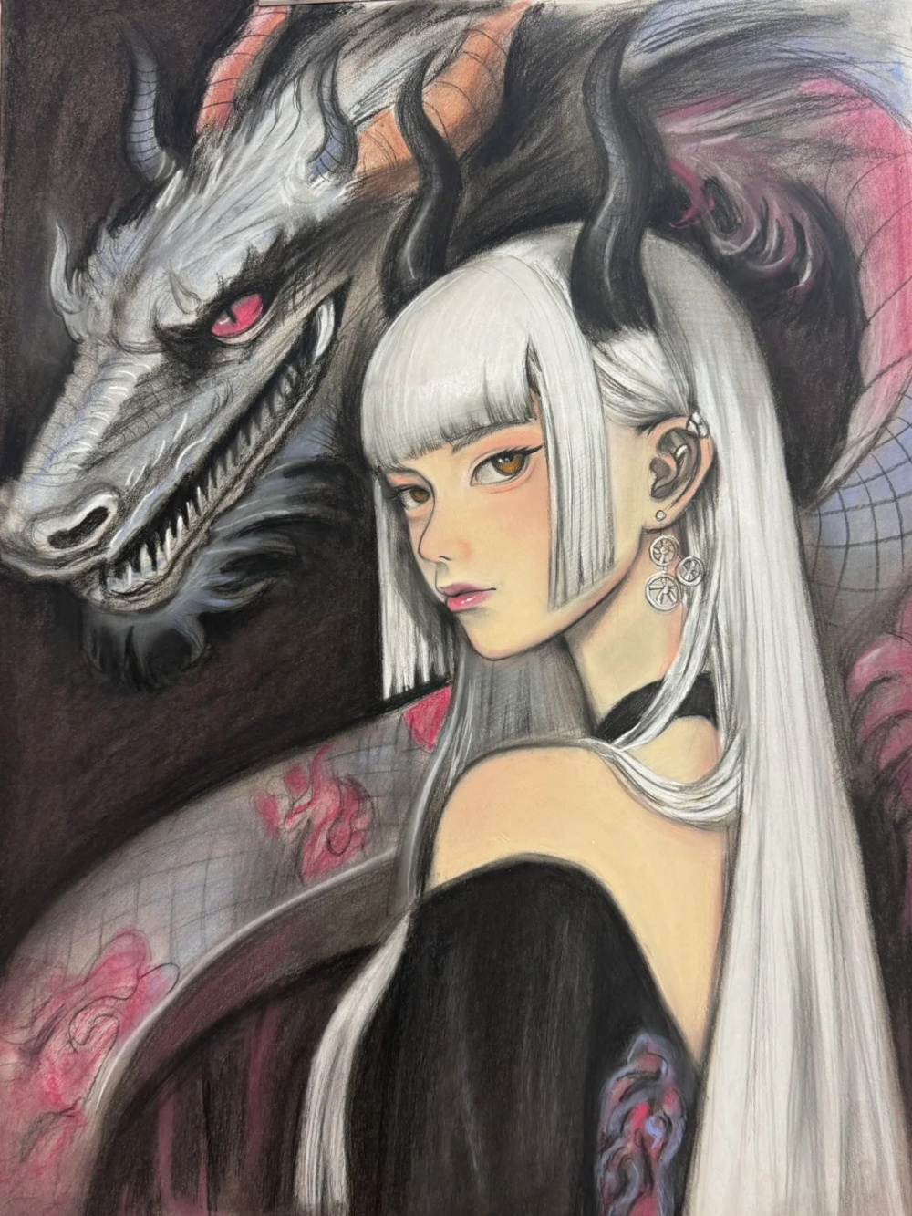 cách vẽ rồng anime phong cách manga