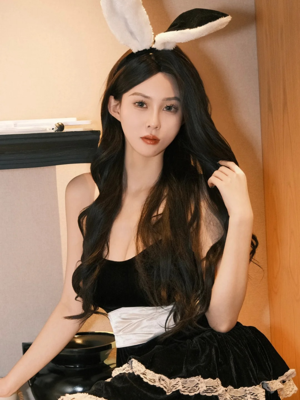 gái xinh cosplay thỏ đen cực đẹp