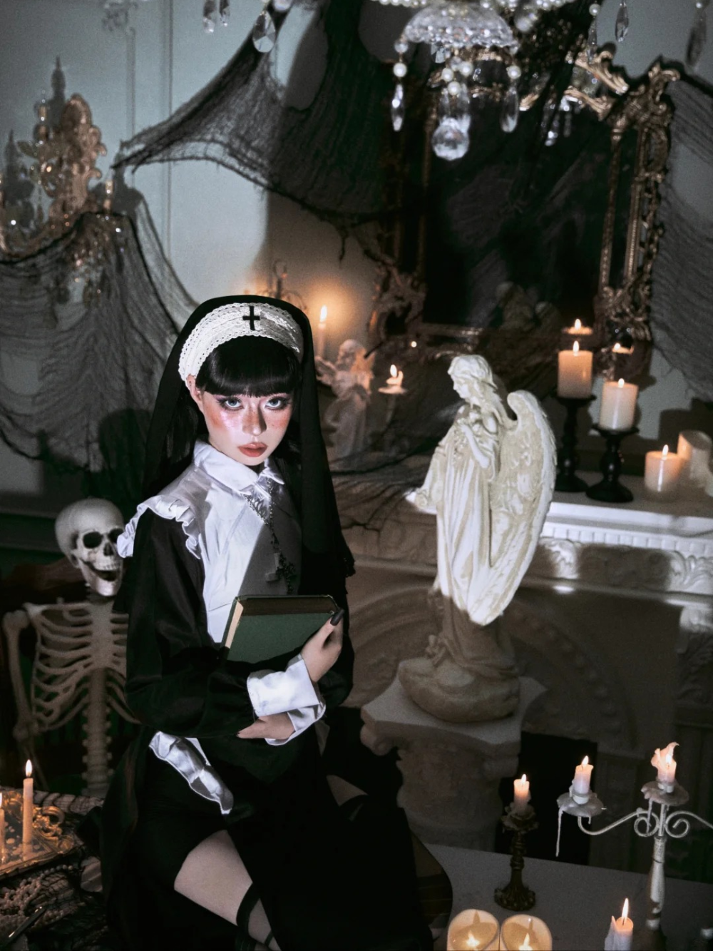 hình nền cosplay nữ tu chất lượng cao