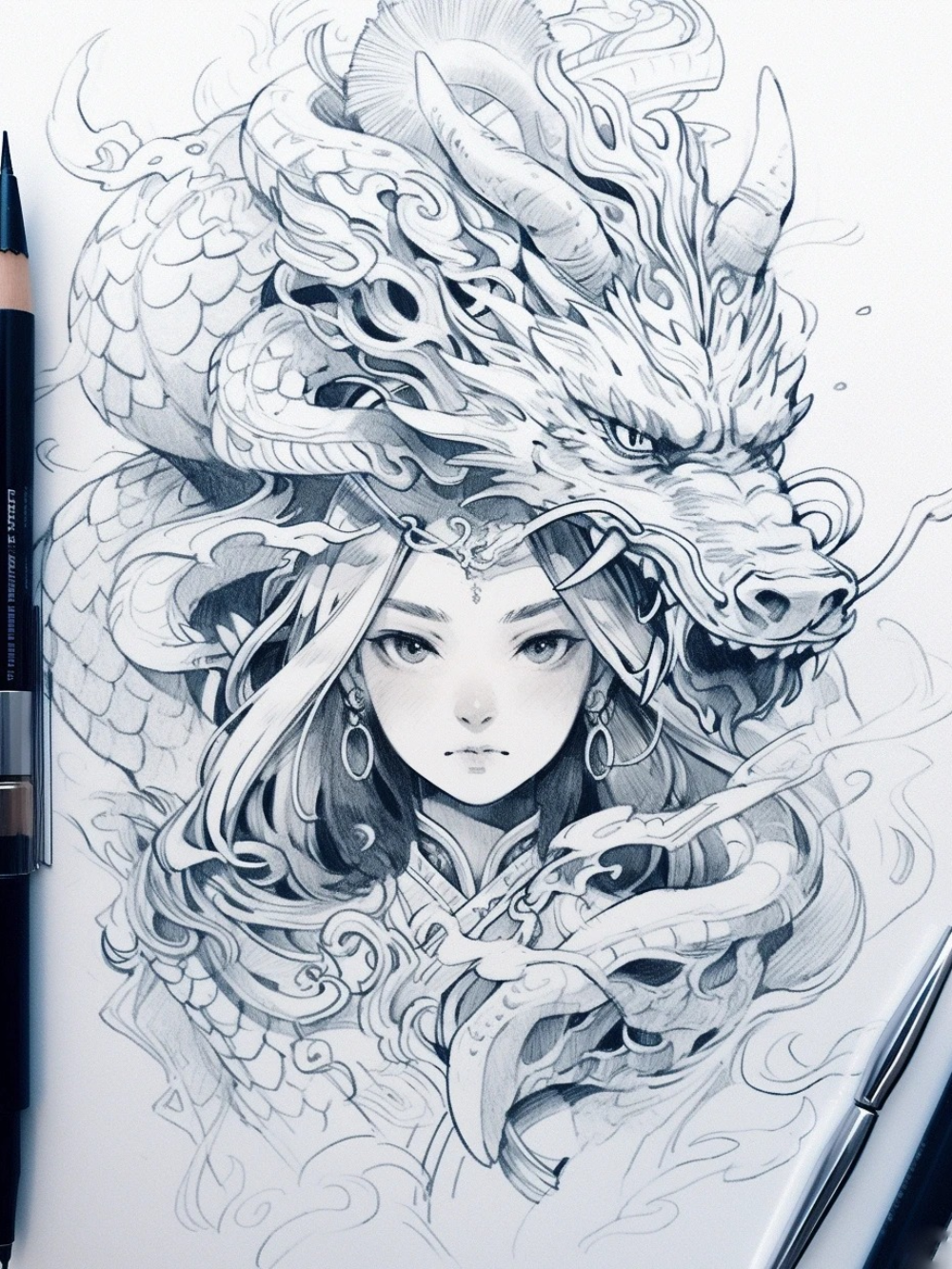 hướng dẫn anime vẽ rồng đơn giản