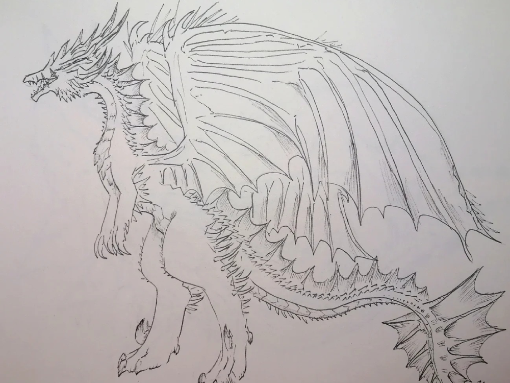 phong cách fantasy vẽ rồng trong anime