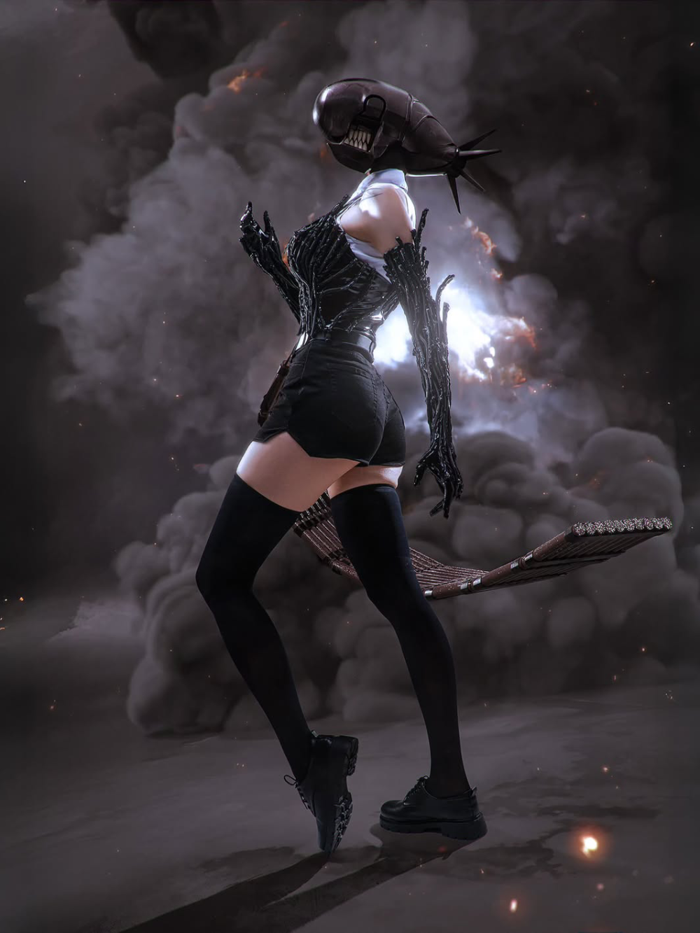 reze chainsaw man cosplay đầy cảm xúc