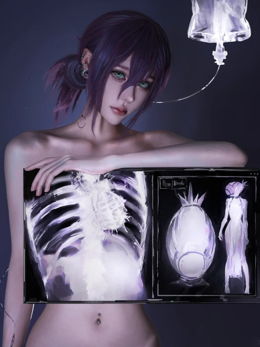 reze cosplay với biểu cảm ấn tượng