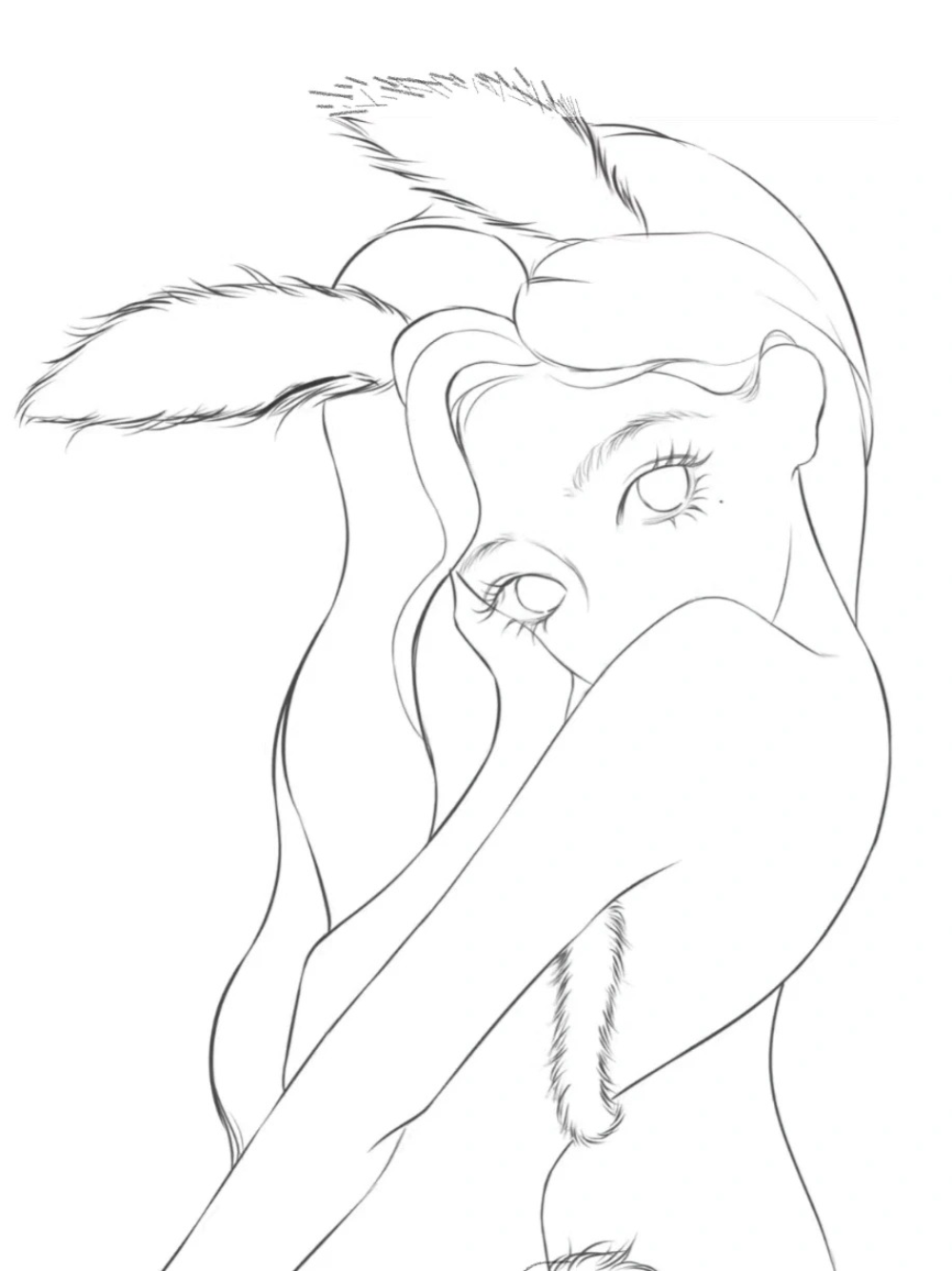 vẽ chú thỏ nhỏ xinh anime