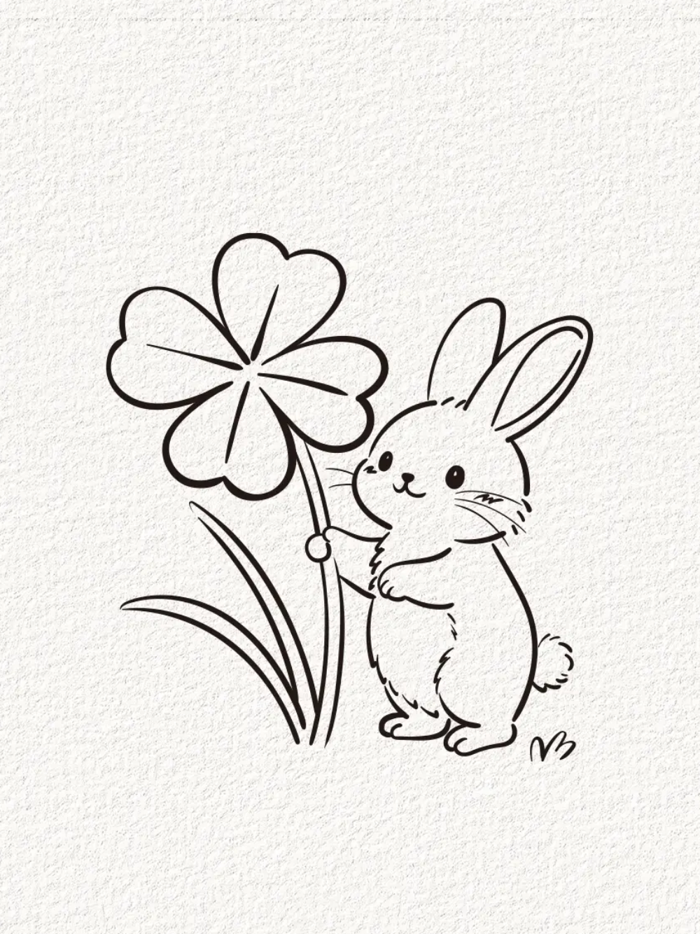 vẽ con thỏ cute phong cách chibi