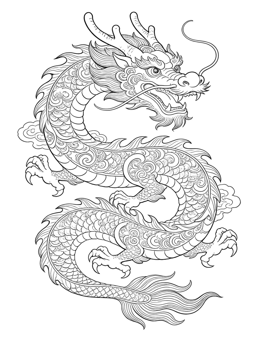 vẽ rồng anime phong cách manga