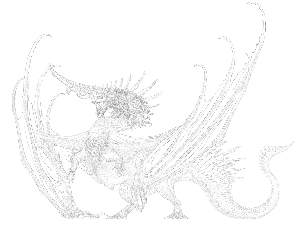 vẽ rồng anime phong cách nhật bản