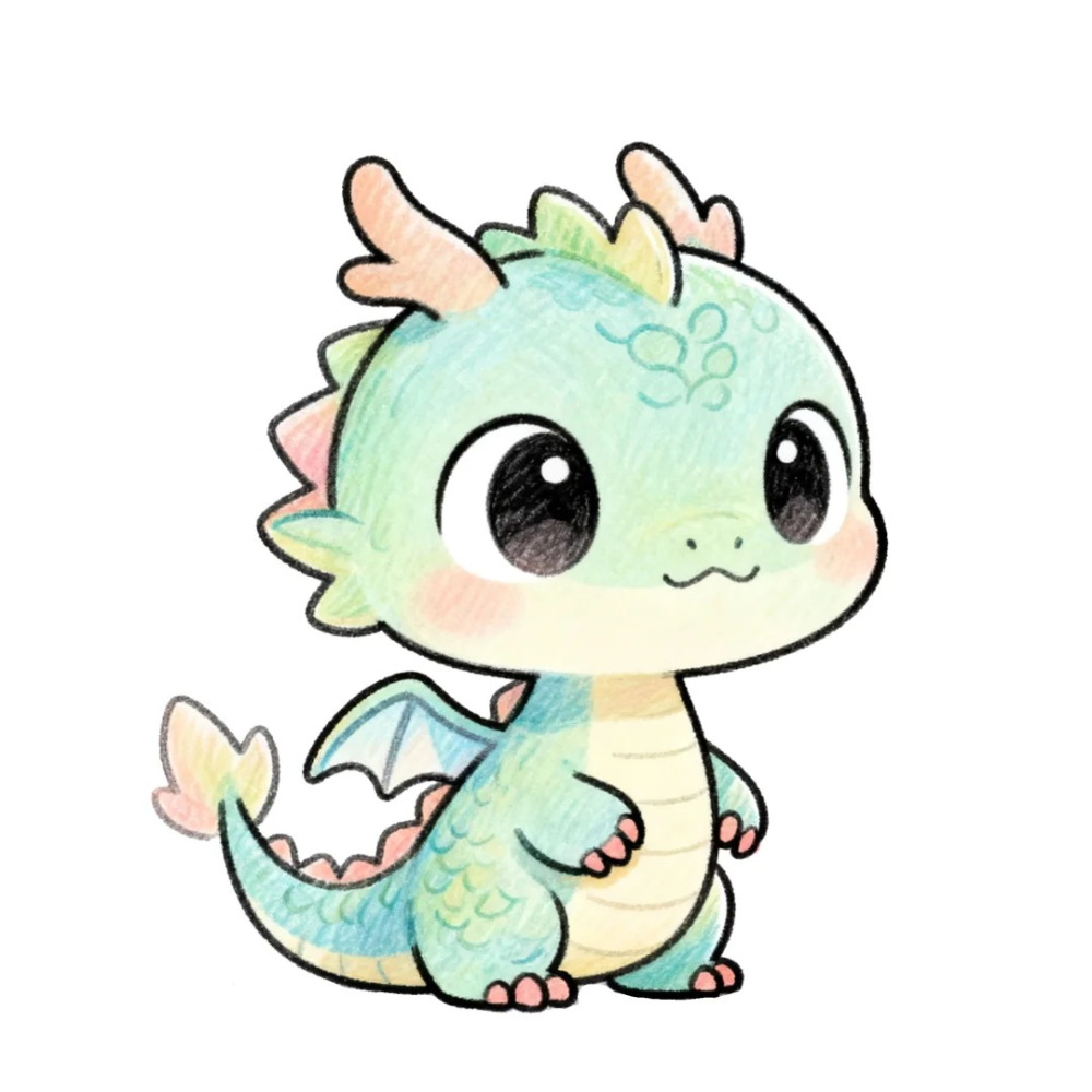 vẽ rồng trong anime phong cách manga