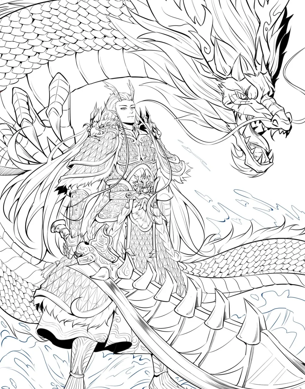 ý tưởng sáng tạo vẽ rồng trong anime