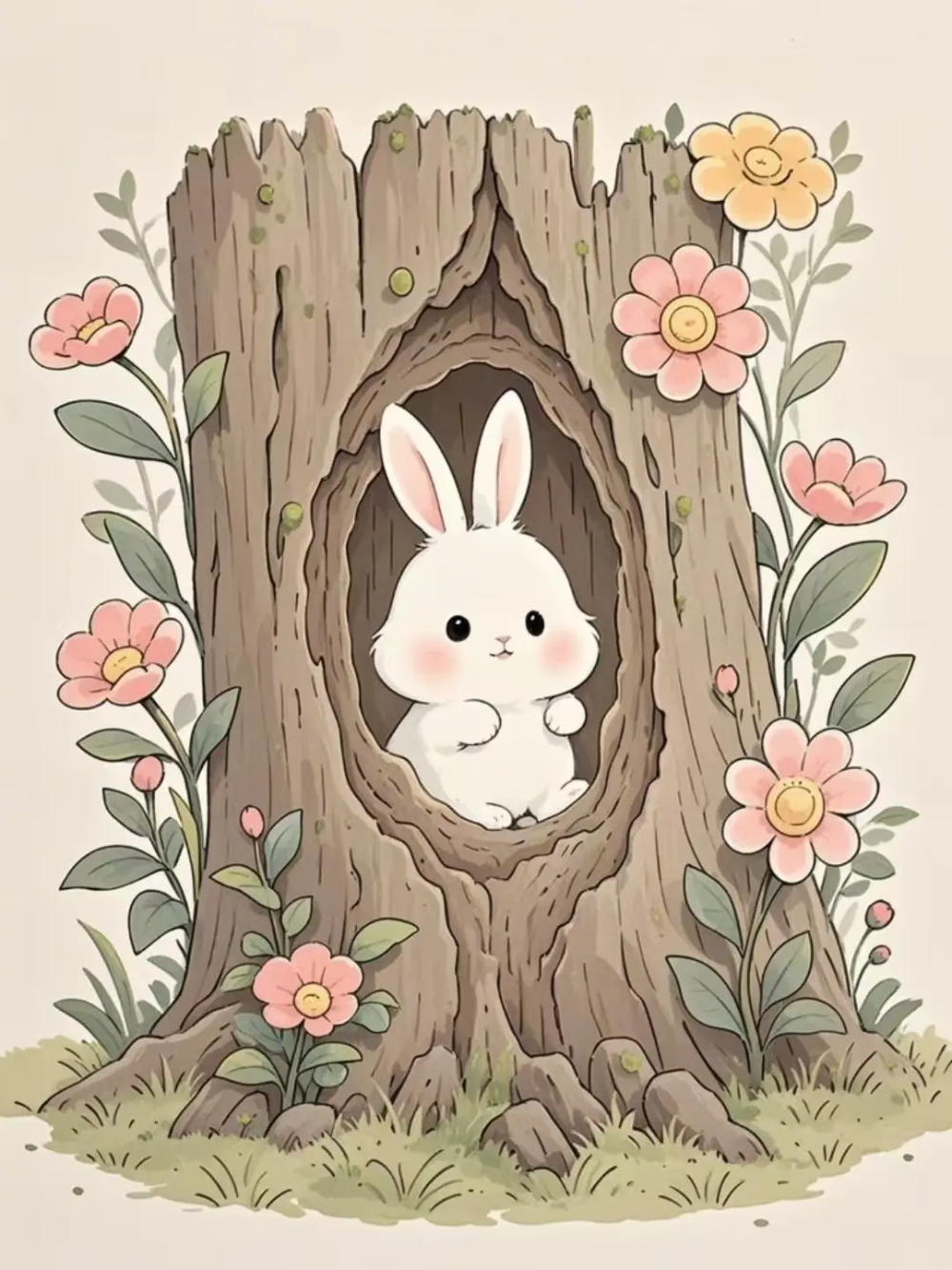 ý tưởng vẽ anime thỏ chibi