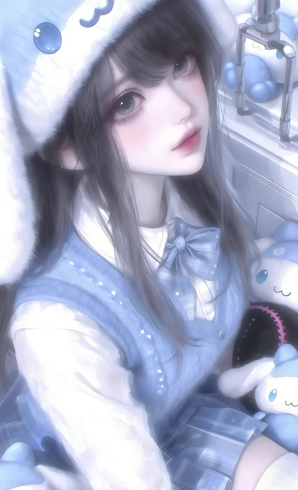 cô bé anime loli dễ thương xinh xắn