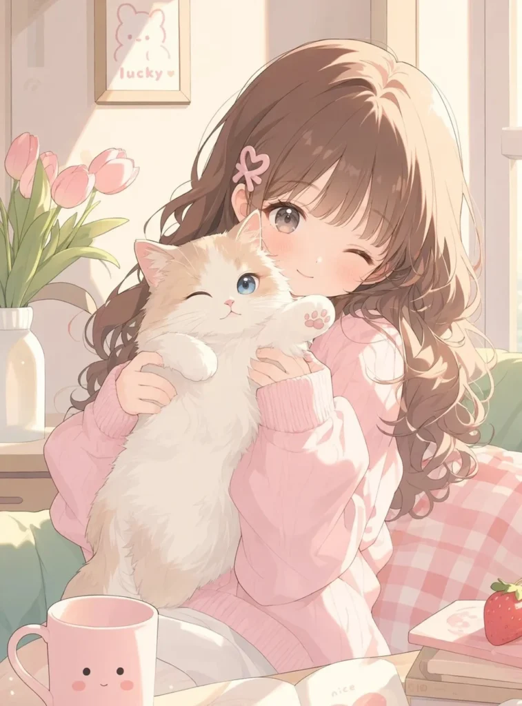 cô nàng loli anime đáng yêu trong sáng