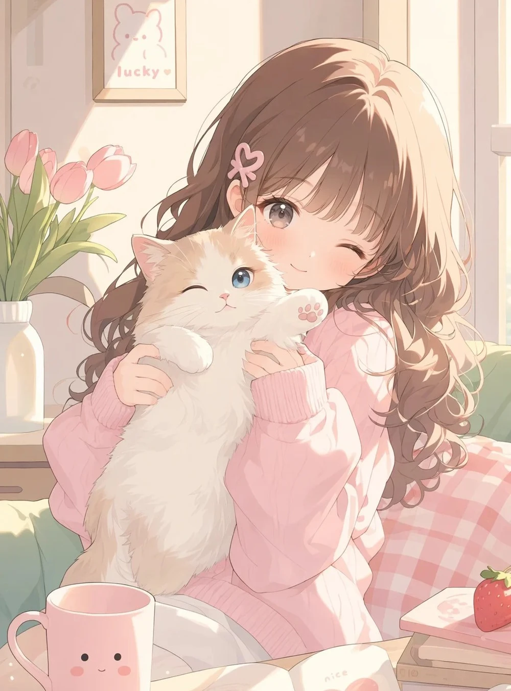 cô nàng loli anime đáng yêu trong sáng